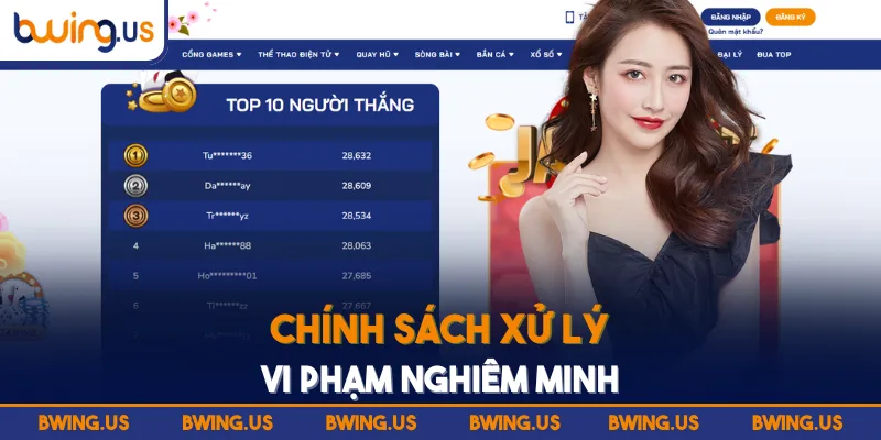 Chính sách xử lý vi phạm nghiêm minh