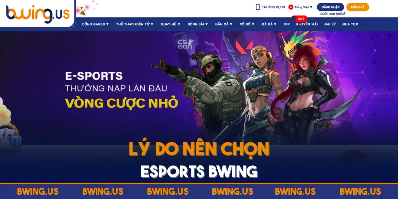 Lý do nên chọn Esports BWING